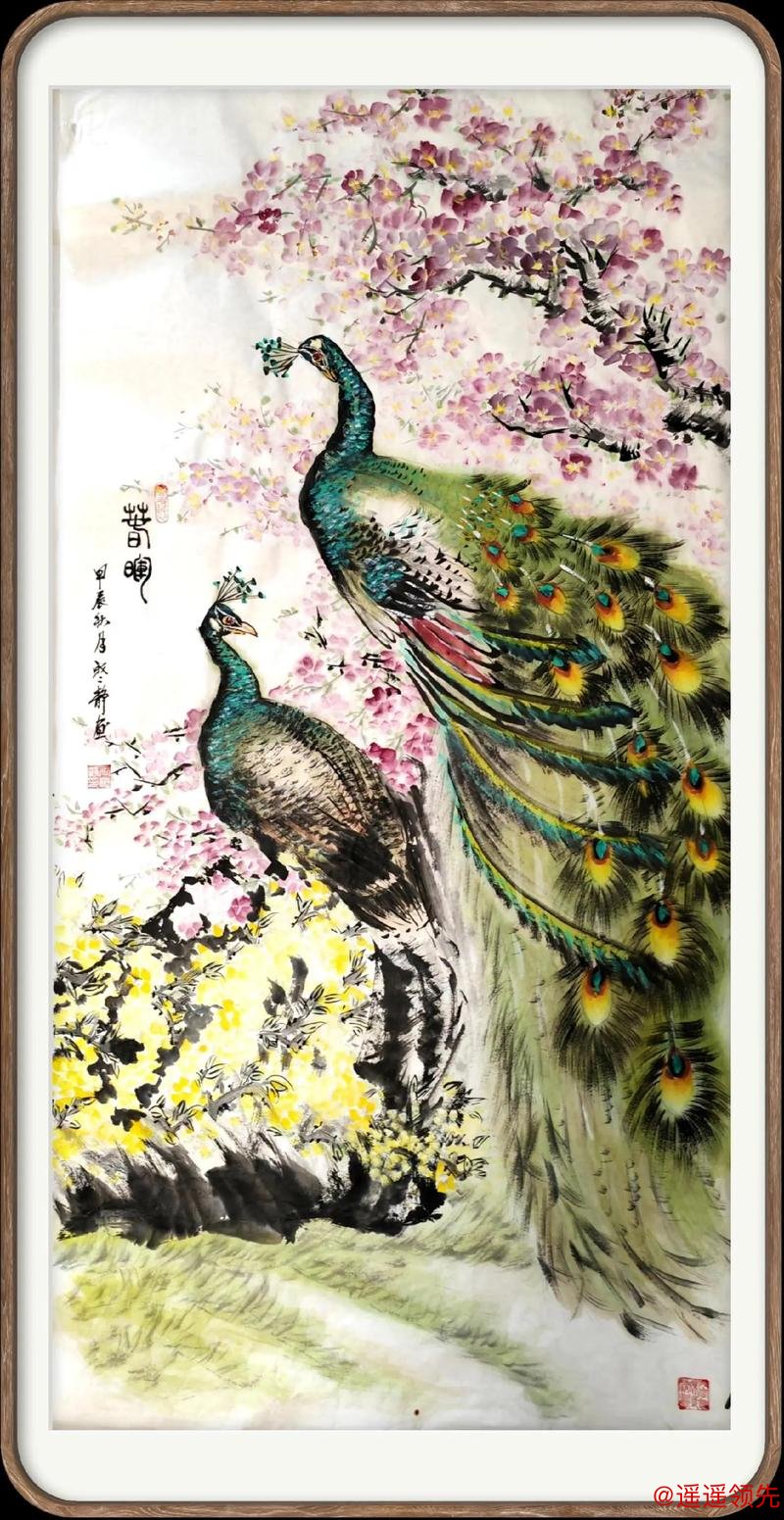 每日读画|红梅绽芳蕊 孔雀送祥瑞 每日读画|红梅绽芳蕊 孔雀送祥瑞